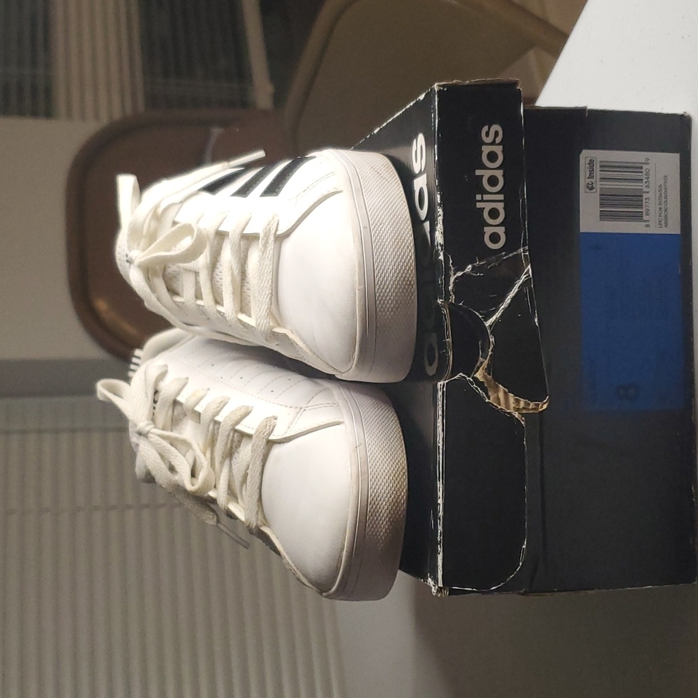 White Adidas Tennis Shoes